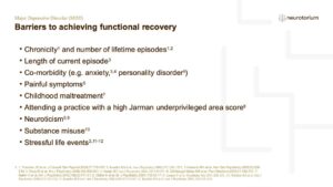 Major Depressive Disorder - Course Natural History and Prognosis - slide 32